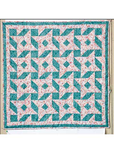 Peach and Green Baby Quilt Pattern