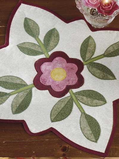 Old Fashioned Rose Candle Mat