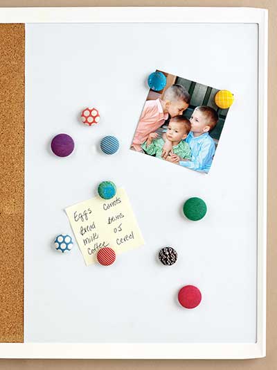 Fabric-Covered Button Magnets