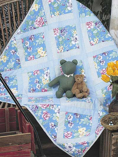 Lazy Logs Flannel Baby Quilt
