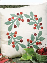 Cherry Wreath Pillow